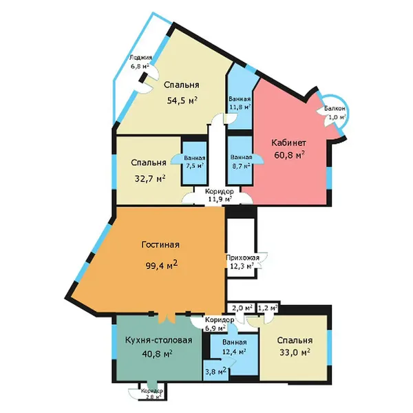 5-комнатная квартира, 402.5 м²