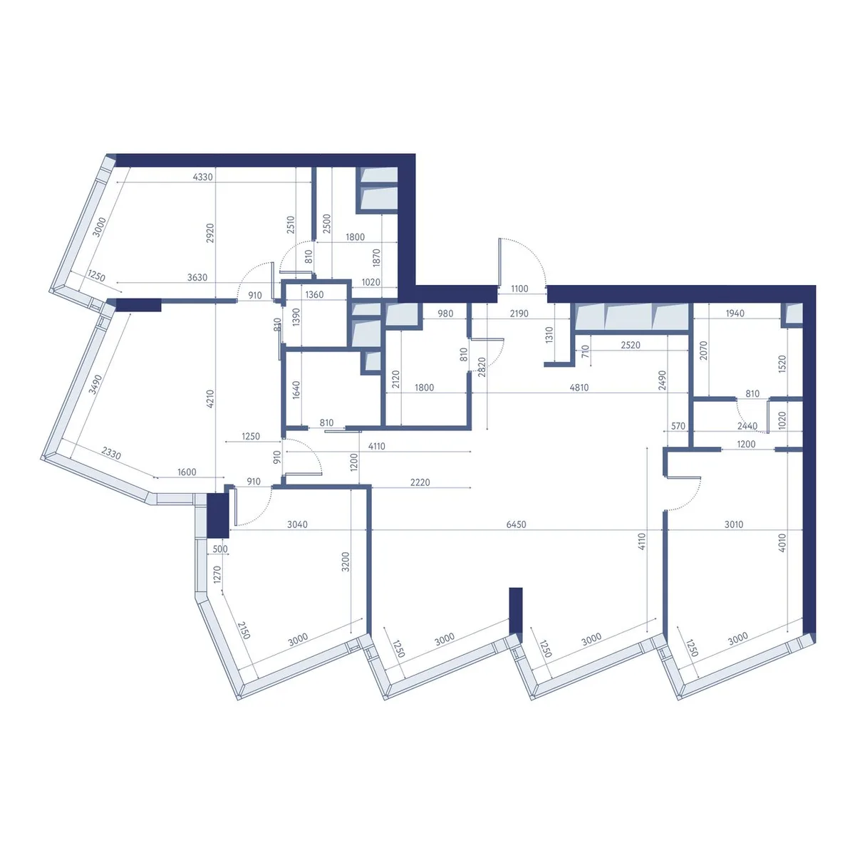 3-комнатная квартира 125 м² в ЖК «HideOUT» — планировки 2